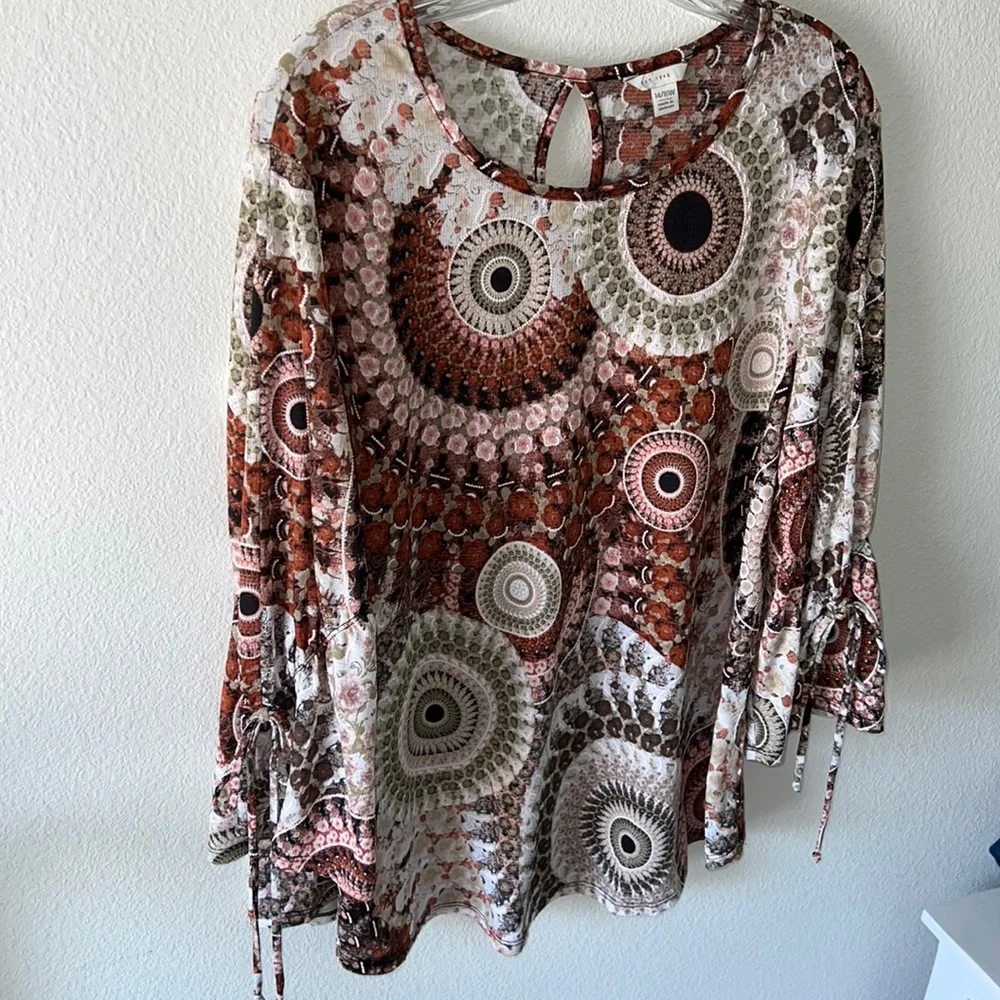 Perfect boho fall top size 14/16 like new #1 - Picture 4 of 7
